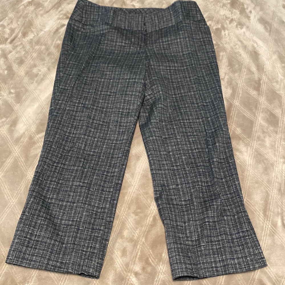 Navy dress pants capris